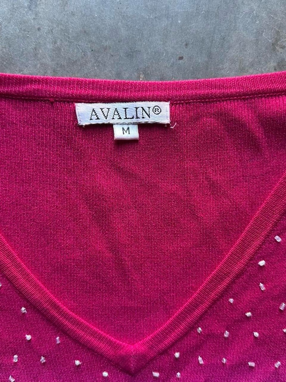 Pink beaded top - Picture 2 of 6